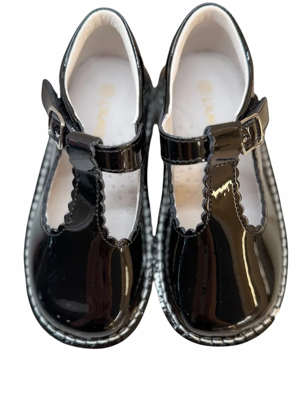 L’Amour Selina Patent Black T-Strap Mary Jane Shoes Girls Size 10 NWT